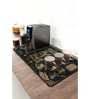 Valerine Life Barista Kahve Barı Matı 40x90cm Espresso Makinesi Çaycı Altlığı Vintage Espresso Bar