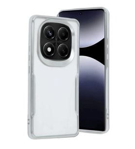 Xiaomi Redmi Note 14 Pro Plus Kılıf Boyi Silikon Kapak - Gümüş