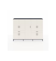 Arges Dolap 12 Raflı 2 Çekmeceli 8 Kapaklı 220x30x163 Antrasit-Aytaşı