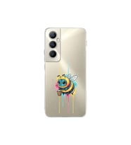 Poco C65 ile uyumlu Splash arı tasarımlı şeffaf silikon kılıf