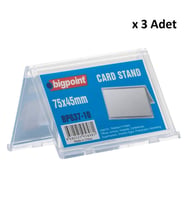 Bigpoint Kart Standı Çift Taraflı 75x45mm x 3 Adet