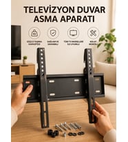 32-55 İnç Uyumlu 40 Kg Taşıma Kapatiseli Televizyon Duvar Asma Aparatı