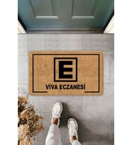 Bej E Logolu Eczane Paspası KP27