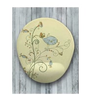 Mavi Kuş Oval Bilek Destekli Mouse Pad