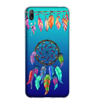 PrintiFy Huawei Y7 Pro 2019 ile Uyumlu 1mm Slim Fit Nazar Boncuğu 6 Baskılı Şeffaf  Kılıf
