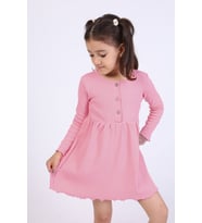 Toontoy Kız Bebek Elbise ( Gri-Melanj)