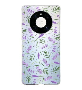 PrintiFy Huawei Mate 40 Pro ile Uyumlu 1mm Slim Fit Water Color 3 Baskılı Şeffaf  Kılıf