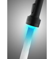 Vilas Led Renkli Işıklı Siyah Musluk Başlığı