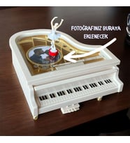Kişiye Özel Fotoğraf Zeminli Piyano Müzik Kutusu Mega Boy