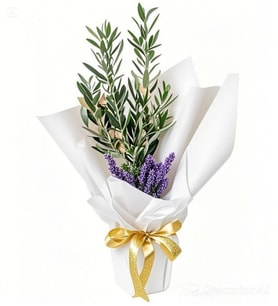 BUKET KAGIDINDA ZEYTİN AGACI TASARIM