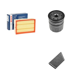Bosch Filtre Bakım Seti Peugeot 206 2.0 Benzinli 1998-2009 180 Beygir Hava + Yağ f. + Polen Filtre Sion