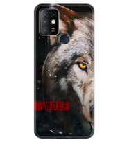 INFINIX Hot 8 9 10 11S Hot 10 Play 10T Kılıf Desemli Silikon Wolf Eyes 1758