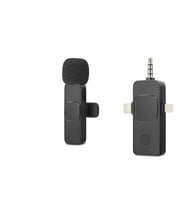 Kablosuz Yaka Mikrofonu Type-c Lightning 3.5 Mm Siyah HDX2781