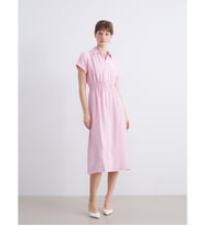 LCWAIKIKI Classic Pembe Modal Karışımlı Gömlek Elbise