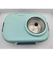VAGONLİFE  BL70100 ÇELİK YEMEK KABI 900 ML 3 BÖLMELİ LUNCH BOX MAVİ -TURKUAZ