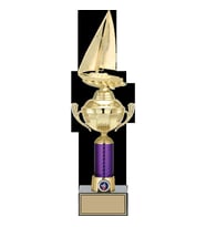 ODAK KUPA - Figürlü Kupalar - Yelken Figürlü Kupalar FG-060 C - 43 cm