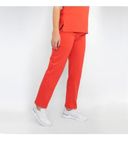 Unisex Mercan Esnek  Likralı doktor Veteriner Aşçı Tek Alt  Pantolon