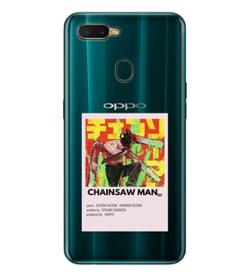 Oppo A5S/AX7/A12 Uyumlu Chainsaw Man Anime Desenli Şeffaf Telefon Kılıfı