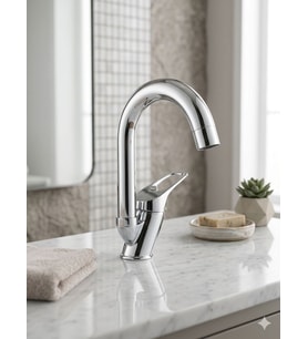 P.S.A. DİCLE MİX KUĞU LAVABO BATARYASI DELTA BORU (PS1164)