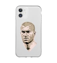 Iphone 11 Uyumlu Zinedine Zidane Tasarımlı Şeffaf Telefon Kılıfı