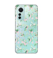 Xiaomi Mi 12 Lite Uyumlu Çiçek Desenli Şeffaf Telefon Kılıfı