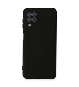 Samsung Galaxy A22 Kılıf Nano içi Kadife Silikon - Siyah