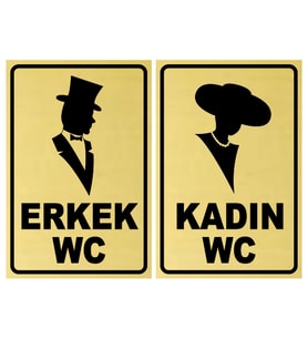 KADIN-ERKEK WC LEVHASI