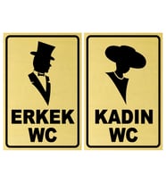 KADIN-ERKEK WC LEVHASI