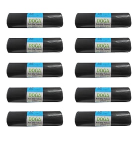 Ecoplast Jumbo Boy Siyah Çöp Torbası Poşeti - 300 Gr. - 90 Litre - 80 x 110 Cm / 10 Adetlik 10 Rulo