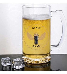 Kişiye Özel Tasarımlı Bira Bardağı