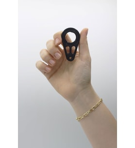 Karambit Anahtarlık Keyrambit Rulmansız Komple Plastik Siyah