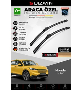 S-Dizayn Honda HR-V Ön Cam Silecek Seti 2021 Üzeri Premium Araca Özel 50-48 Cm A+ Kalite