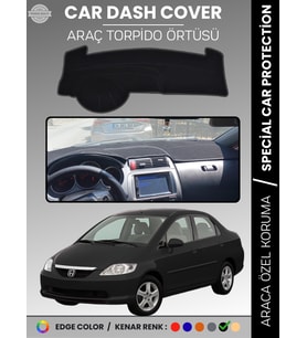 HONDA CITY (2002-2007) Torpido Örtüsü Ön Panel Torpido Koruma Tam Uyum Çatlamayı Önler Kolay Montaj