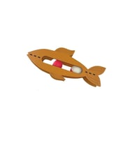 River World 2 Toplu Balık Şekilli Ahşap Kedi Oyuncağı Renkli