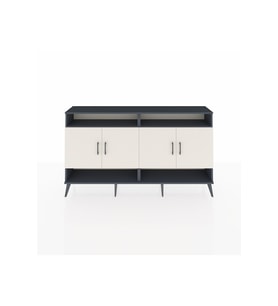 Arges Konsol 6 Raflı 4 Kapaklı 176x30x99 Antrasit-Aytaşı/Çam