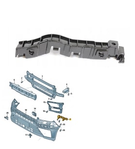 Vw Crafter Sol Ön Tampon Braketi 2017 Sonrası 7C0807177A