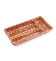 AHŞAP RENK - 4 BÖLMELİ ÇEKMECE İÇİ KAŞIKLIK 36X20CM (5680)