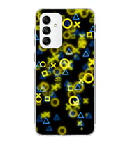 Samsung Galaxy M23  Kapak Semboller Tasarımlı Şeffaf  Kılıf