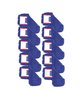 Omniclean UCTM N0037 Zincir Orlon Nemli Mop Yedeği 50 cm Mavi 10 Adet