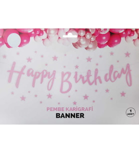 FLAMA HAPPY BRITHDAY PEMBE PK:1 -