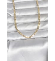 CM 14K Gold Renk Lazer Kesim Zincirli Model 60 cm Kadın Kolye TJ-BKO10981