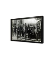 Atatürk ve İsmet İnönü Çerçeveli Cam Tablo