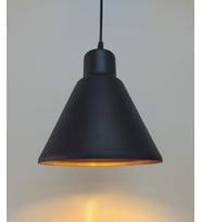 MYLİGHTS RETRO METAL SARKIT AVİZE SİYAH  İÇİ ALTIN
