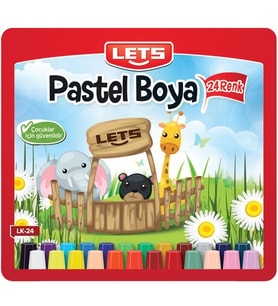 Lets Pastel Boya Çantalı Köşeli 24 LÜ LK-24