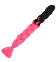 Afrika Örgülük Sen Ombreli 100 Gr. / Siyah / Neon Pembe