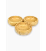 Bambu Ahşap Sosluk ve Çerezlik 10 cm 3'lü Set