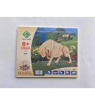 Ahşap 3D Boğa Maketi Puzzle