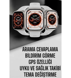 Akıllı Saat Nabız Ölçebilen Yeni Nesil Gps Adımsayar Özelliği