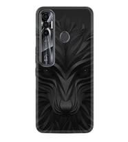 Tecno Spark 6 6 Go 8C 8 Pro 7 7 Spark 9 Pro Kılıf Desemli Silikon Black Fox 1325