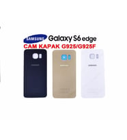 Samsung G925 S6 Edge Arka Kapak Batarya Pil Kapak Orjinal Kalite (Beyaz)